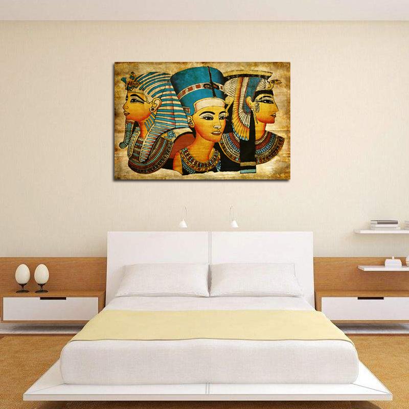 Древние египетские фрески фараона, декоративные картины, безрамные картины, холст, картины, настенное искусство для гостиной, плакат 21*30cm