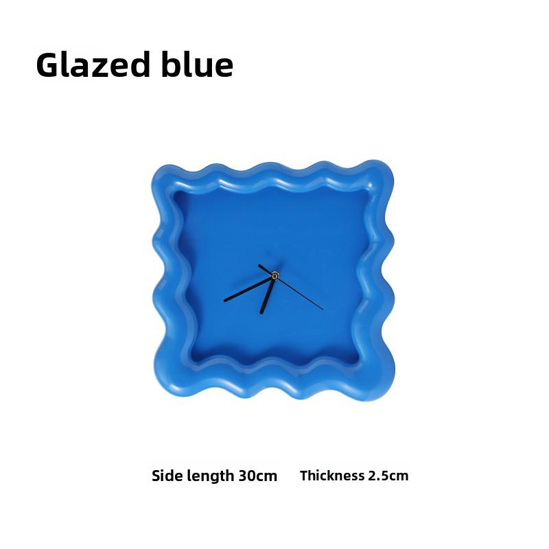 Декоративные картины для гостиной, Настенные часы, Декоративные настенные картины для столовой, Часы, Квадратные персонализированные украшения, Настенные картины синий